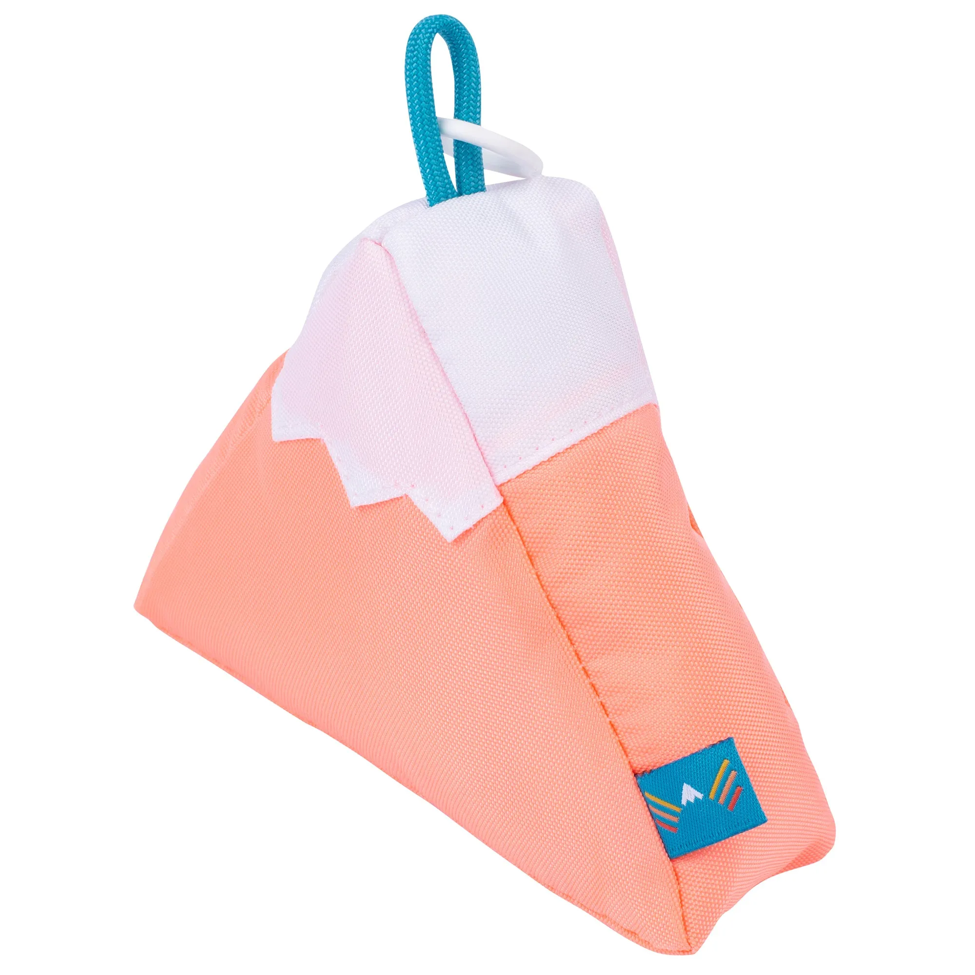 Coral Plush Mountain Keychain