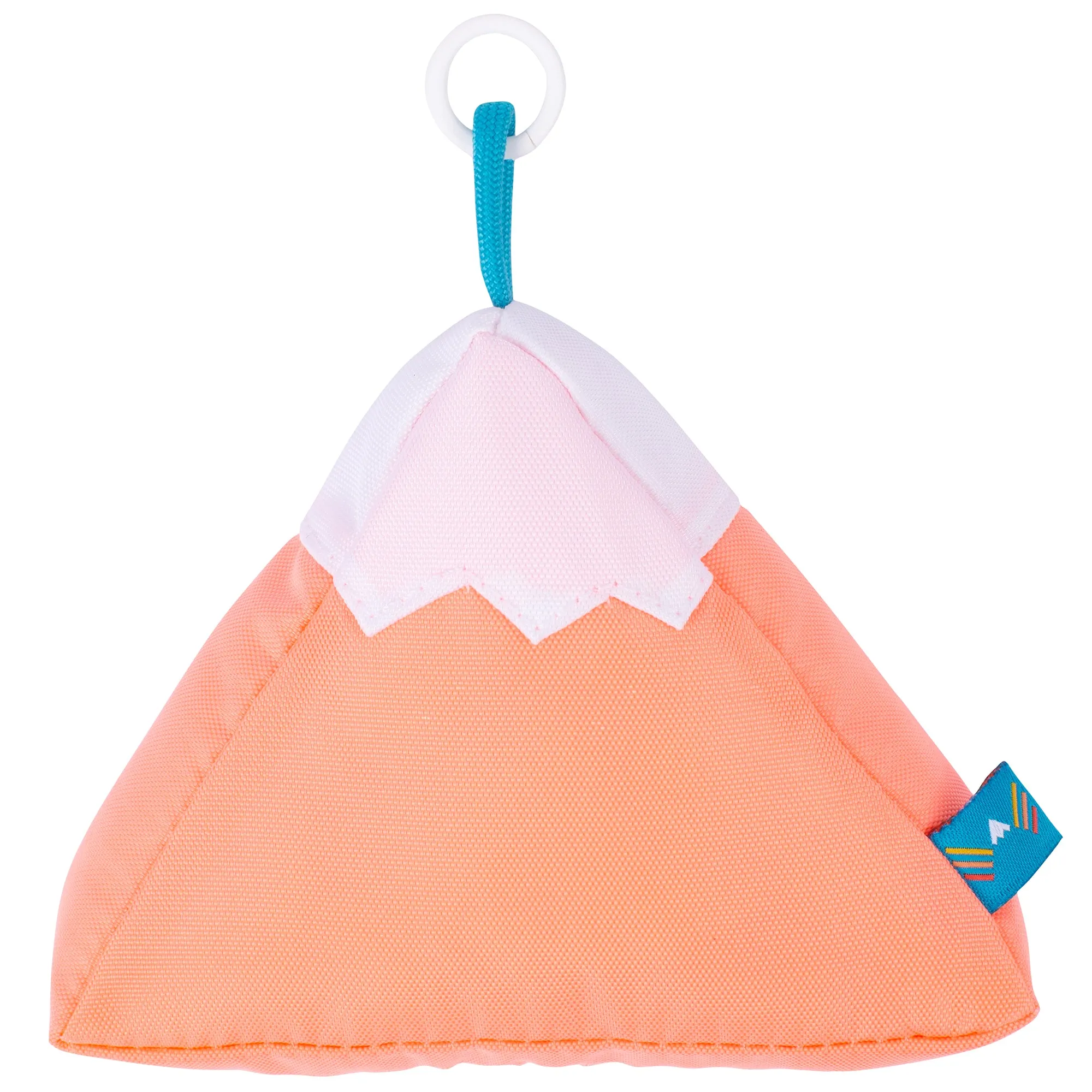 Coral Plush Mountain Keychain