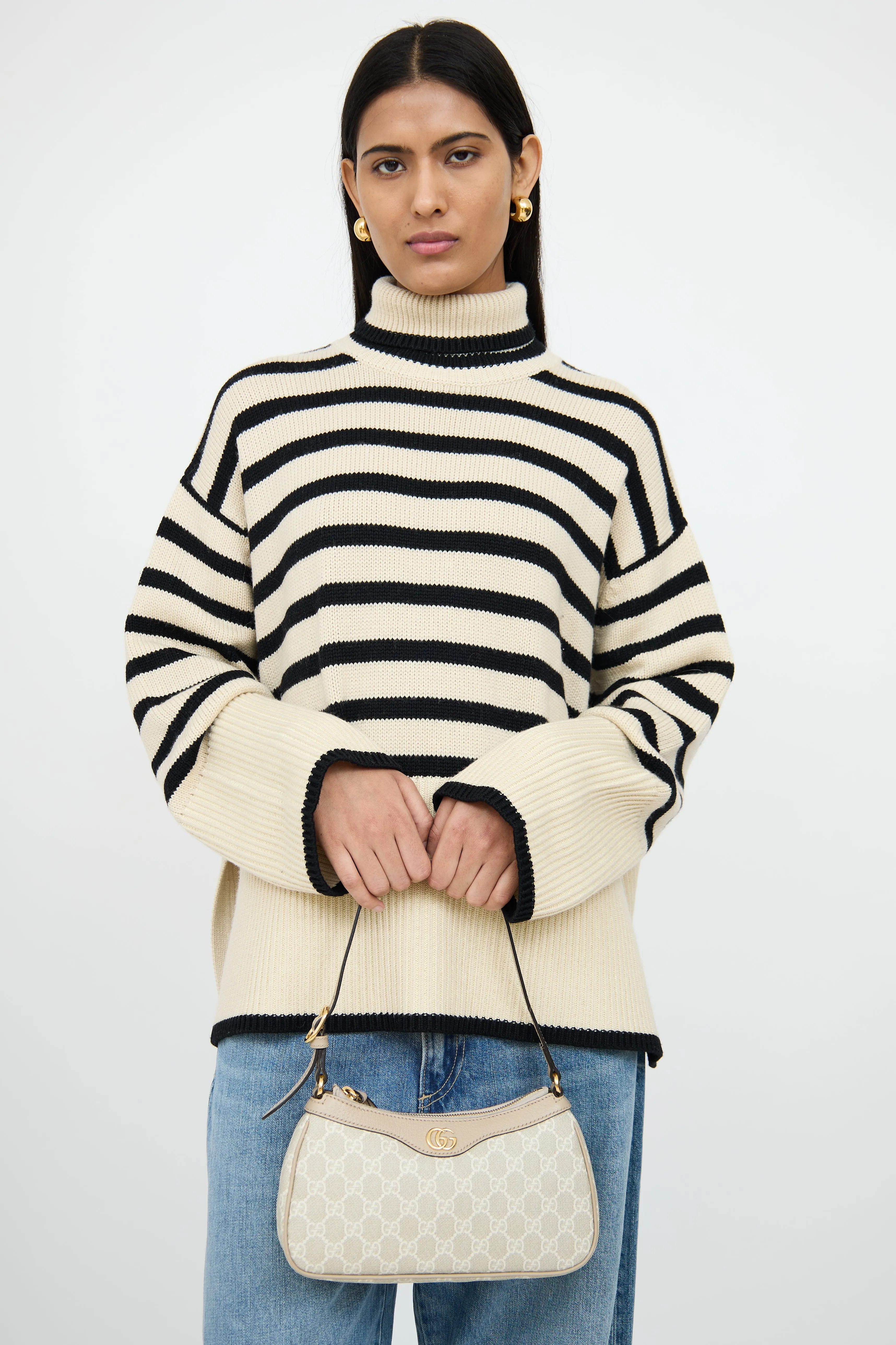Cream GG Supreme Ophidia  Bag