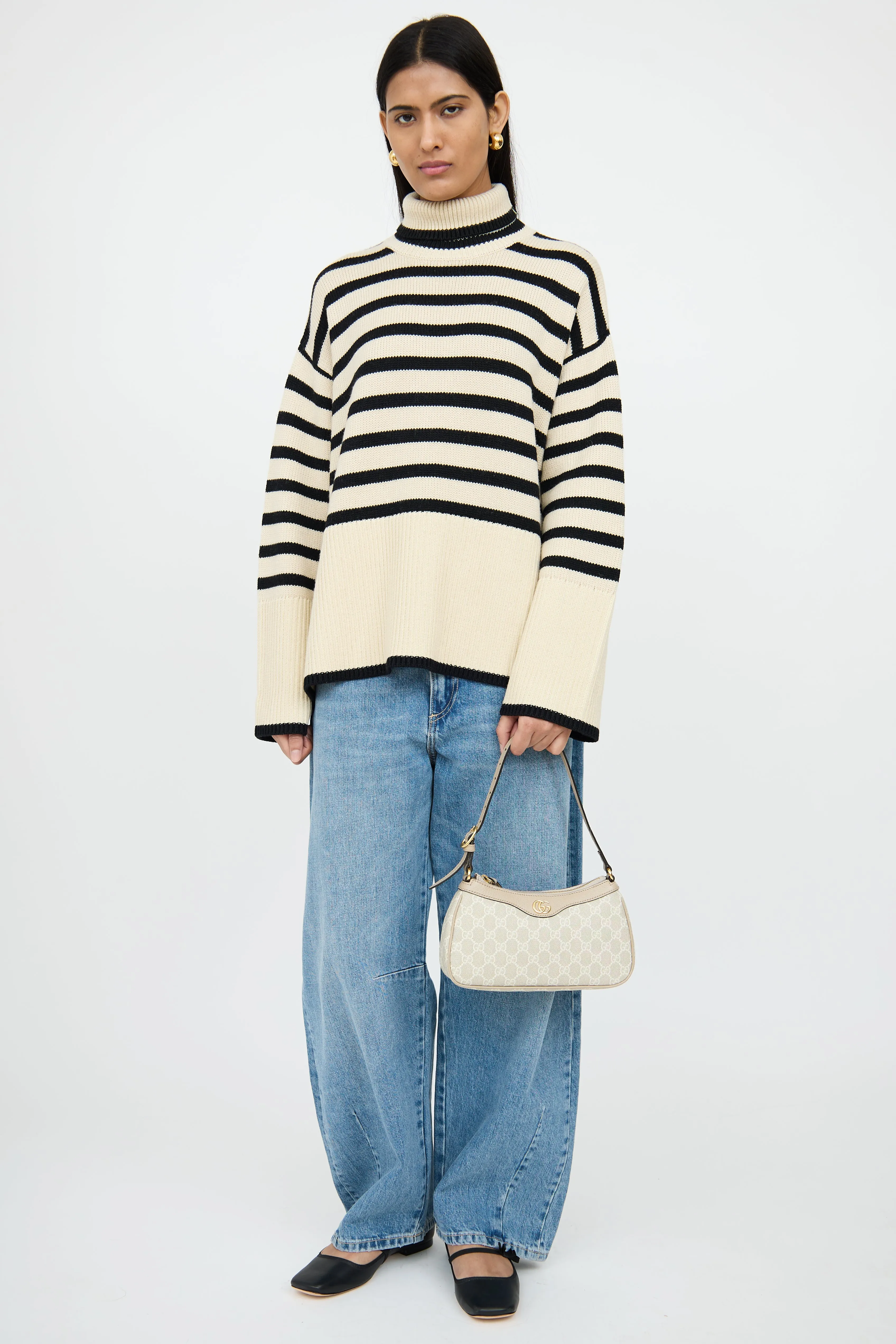 Cream GG Supreme Ophidia  Bag