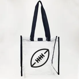 Custom Clear Tote Bag for Stadium with Hook and Loop Closure - Clear Tote Bags With Your Logo - ST3121