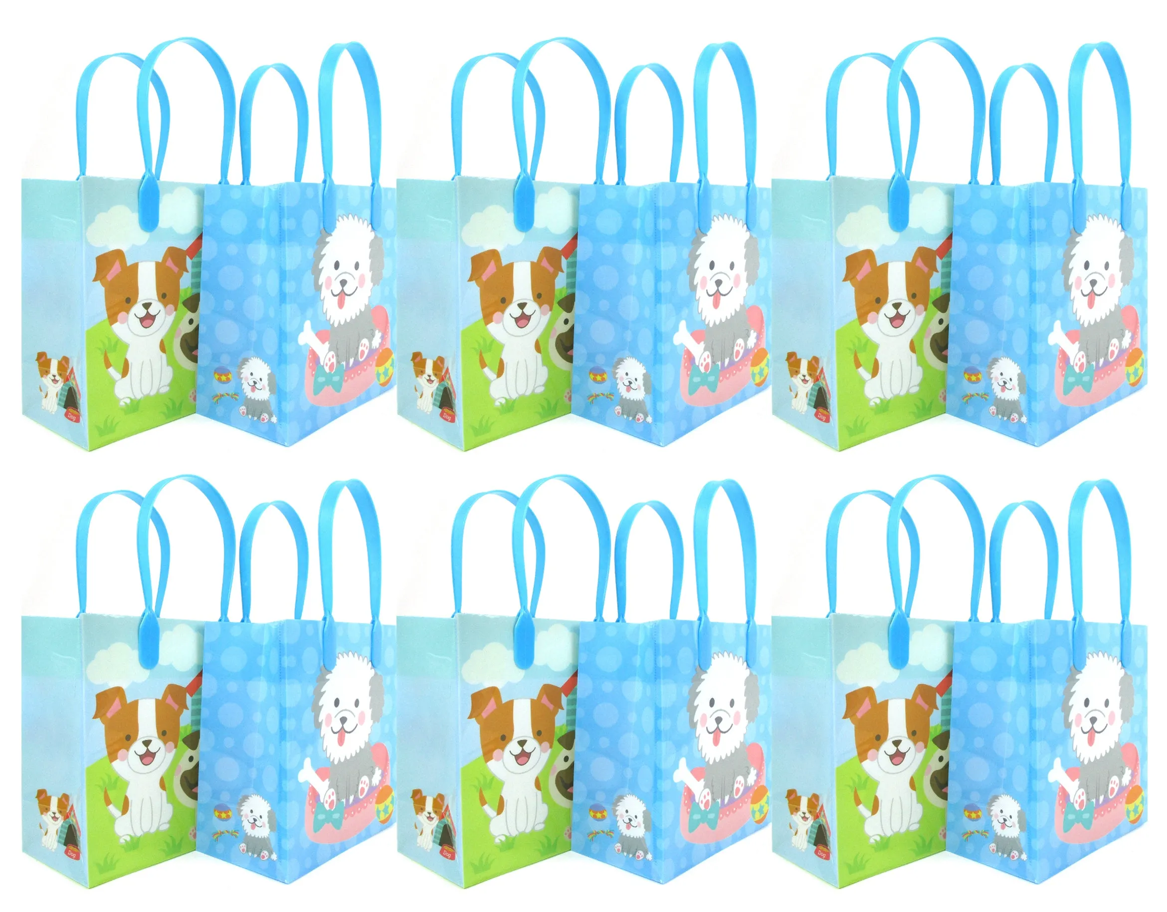 Dogs Party Favor Treat Bags - Set of 6 or 12