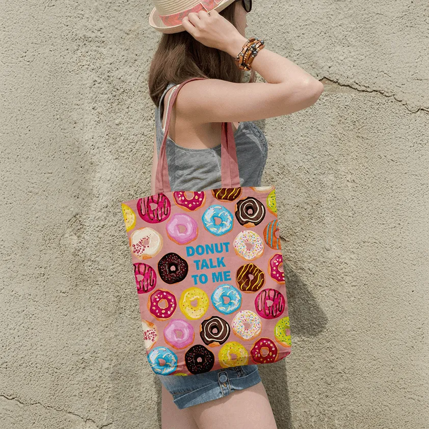 Donut Talk To Me Tote Bags