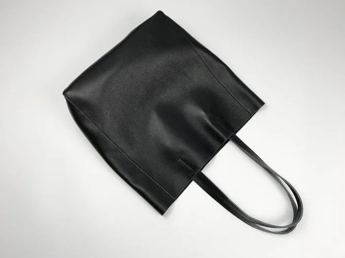 Fashion Womens Brown Leather Vertical Tote Bags Brown Shoulder Tote Bags Brown Handbags Tote For Women