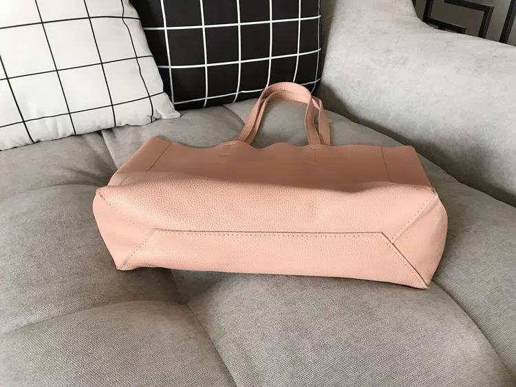 Fashion Womens White Leather Tote Bags White Shoulder Tote Bags White Handbags Tote For Women