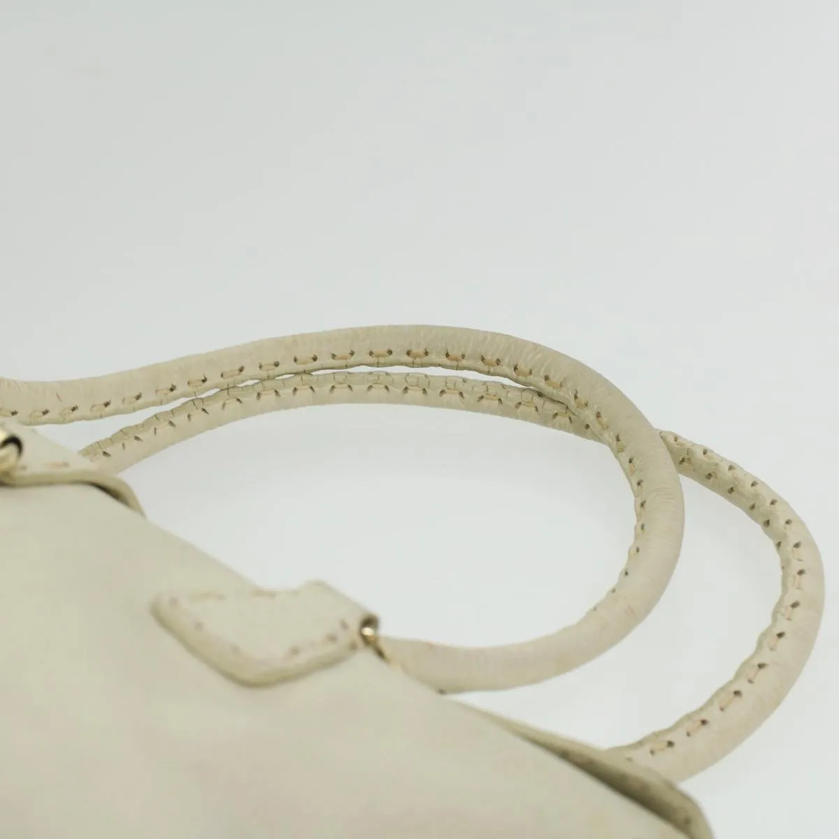 FENDI Celeria Shoulder Bag Leather White  ar8736