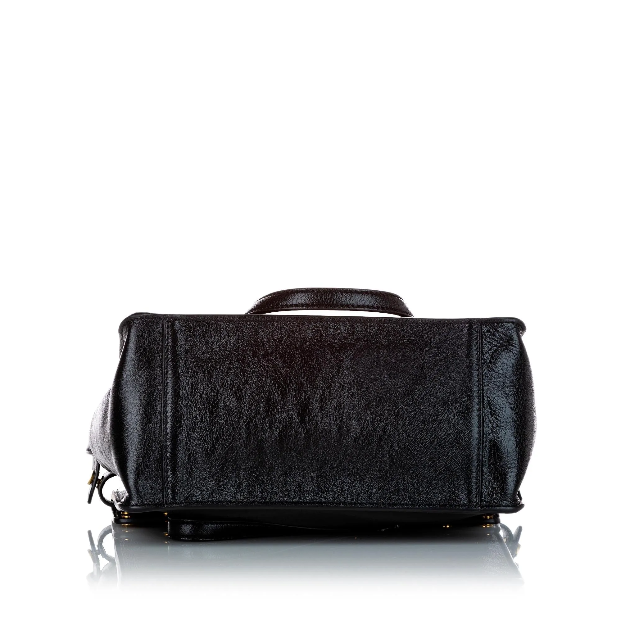 Fendi Fendi Flip Leather Satchel (SHG-24693)