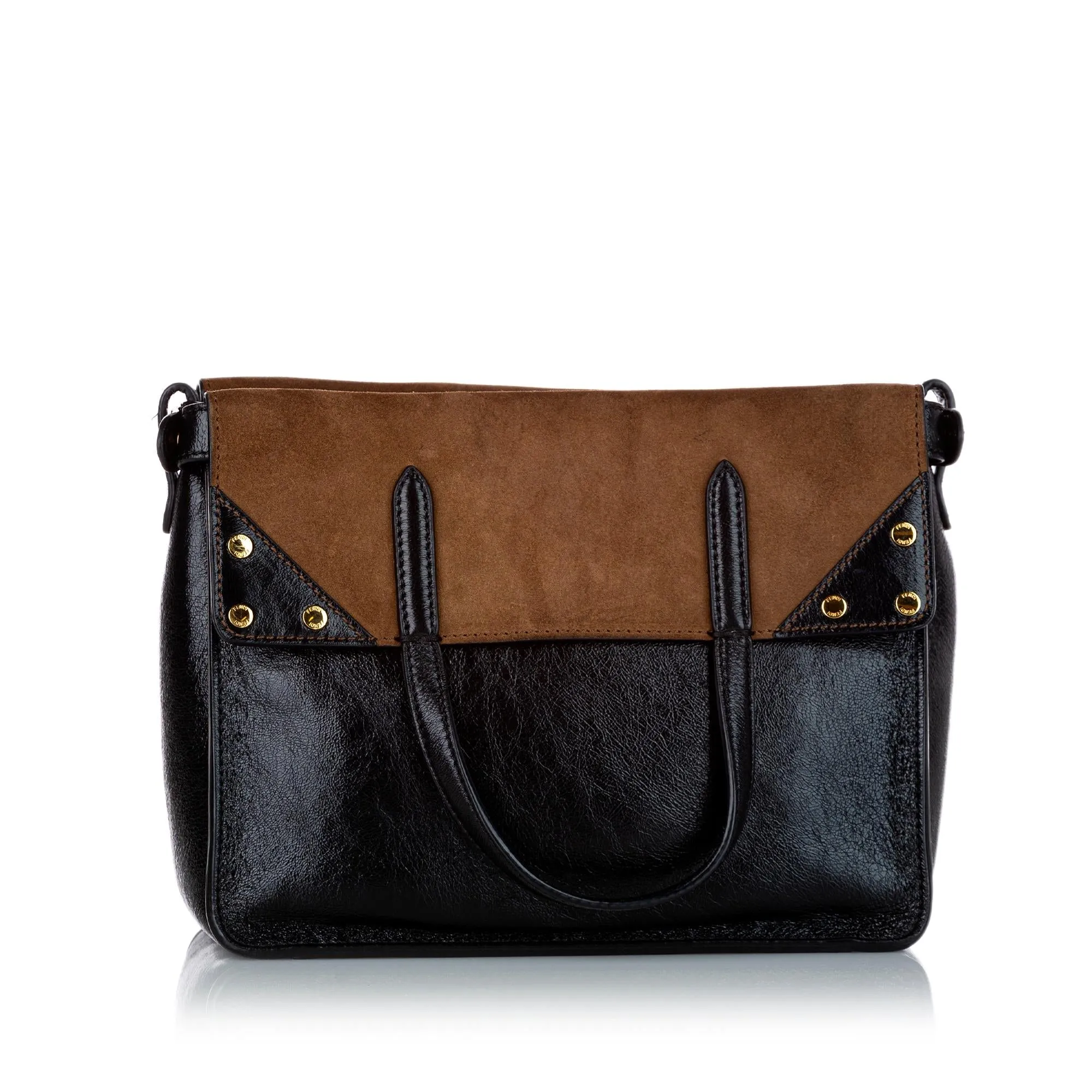 Fendi Fendi Flip Leather Satchel (SHG-24693)