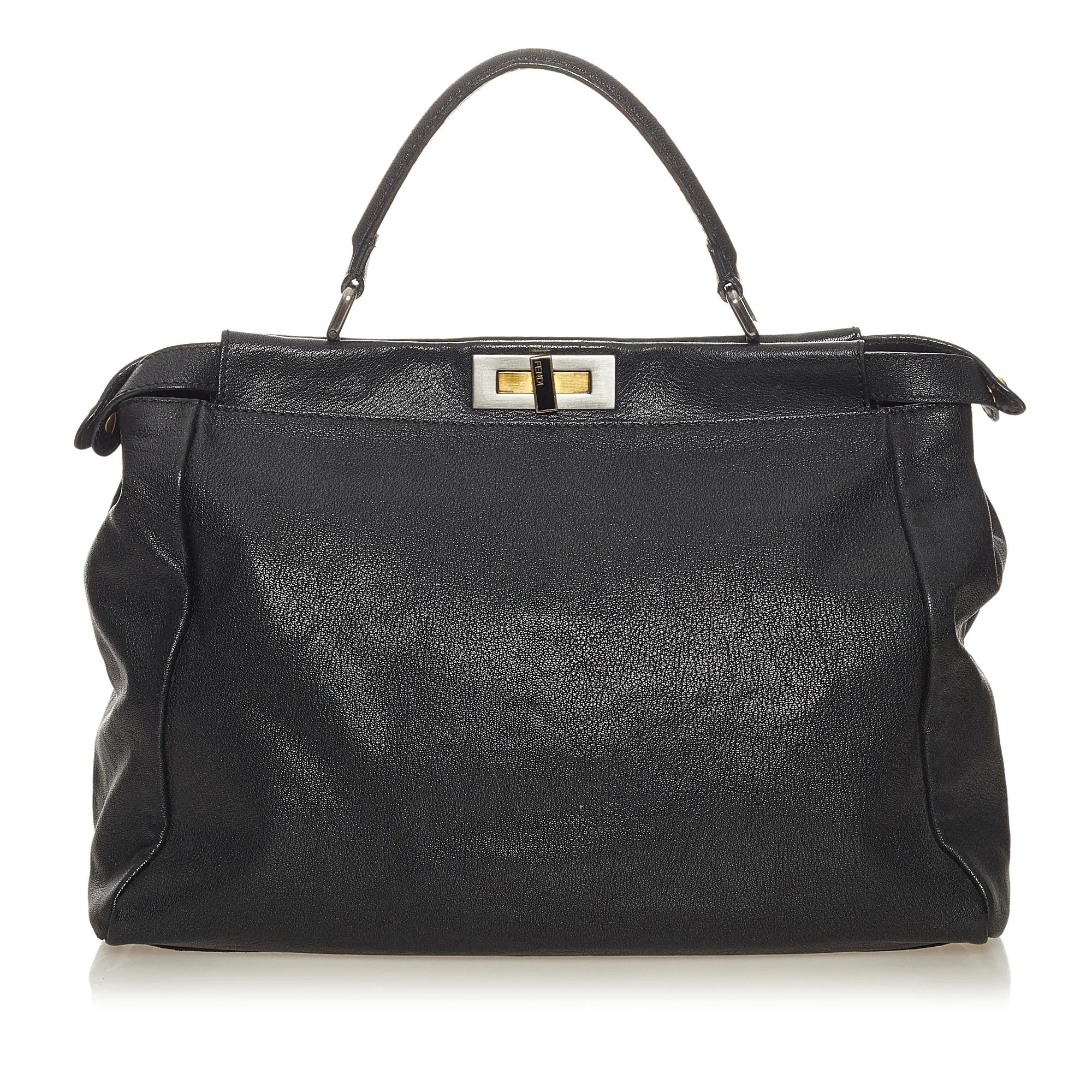 Fendi Peekaboo Leather Satchel (SHG-27736)