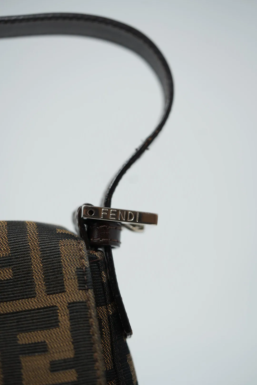 Fendi Vintage Zucca Baguette Shoulder Bag