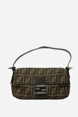 Fendi Vintage Zucca Baguette Shoulder Bag