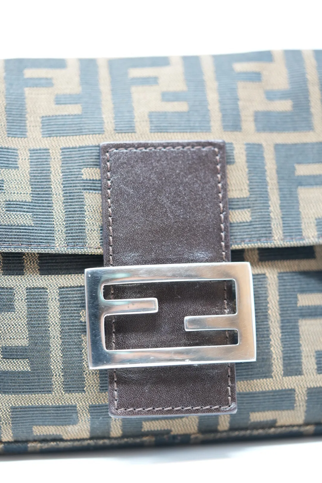 Fendi Vintage Zucca Baguette Shoulder Bag
