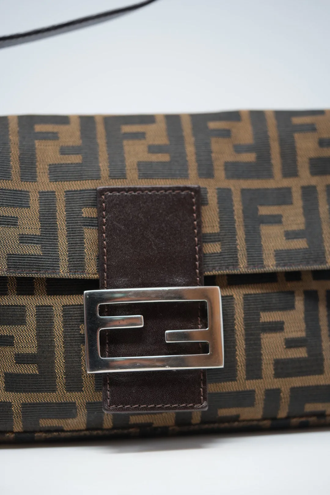 Fendi Vintage Zucca Baguette Shoulder Bag