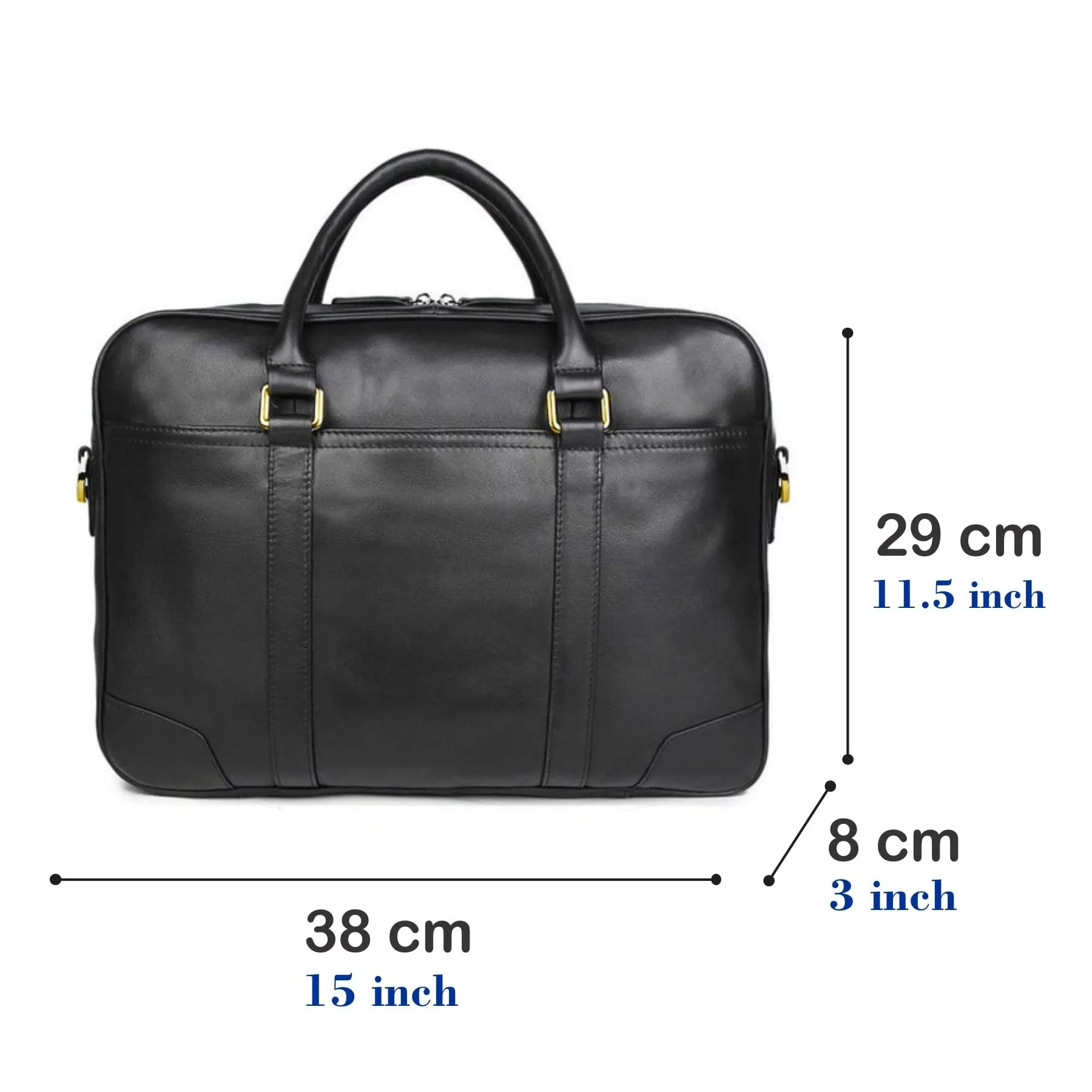 Genuine Leather Laptop Bag For Mac book Pro 13- 14 Inches