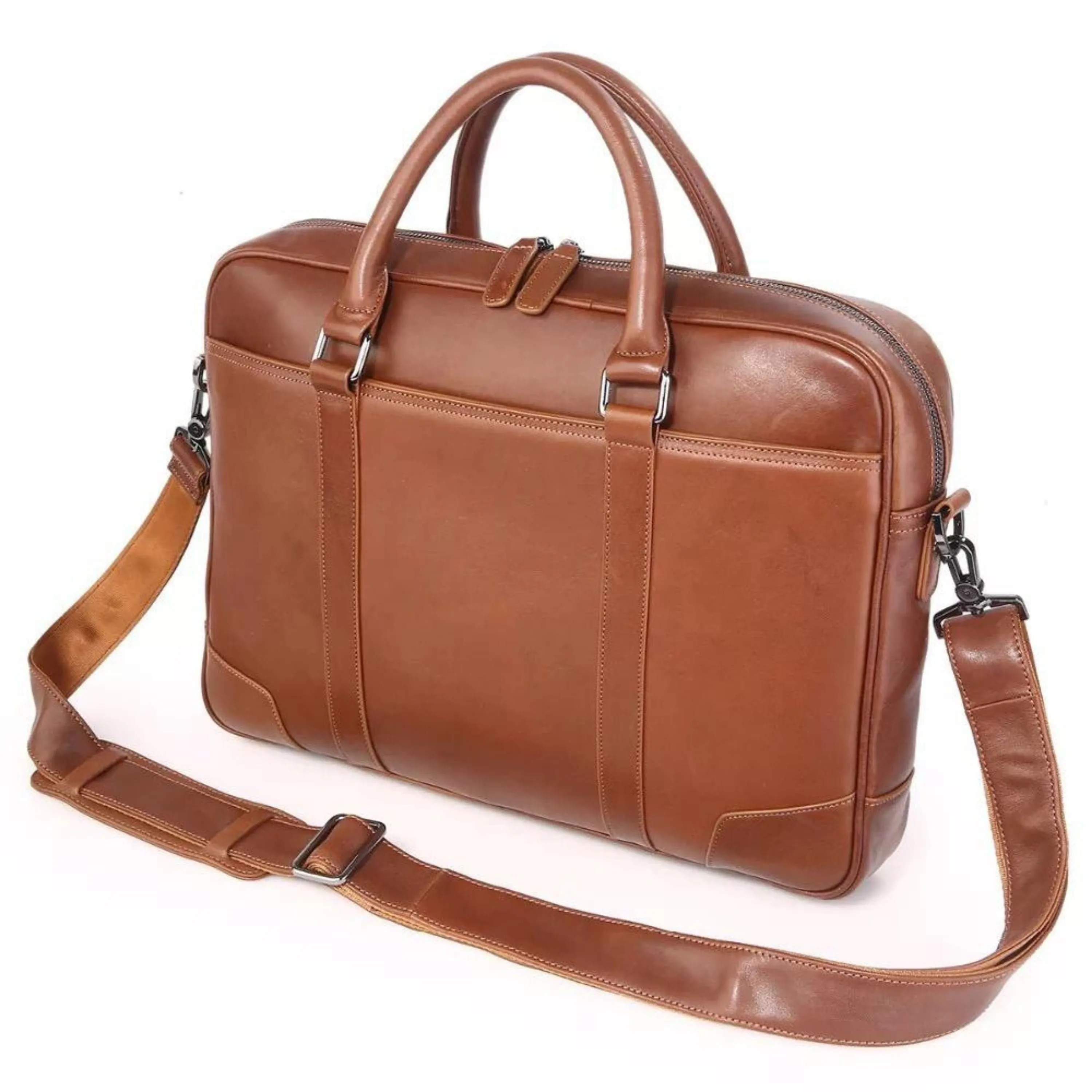 Genuine Leather Laptop Bag For Mac book Pro 13- 14 Inches