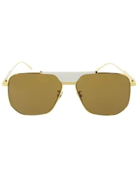 Gold and Brown Classic Sunglasses