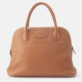 Gold Taurillon Clemence Bolide bag 31