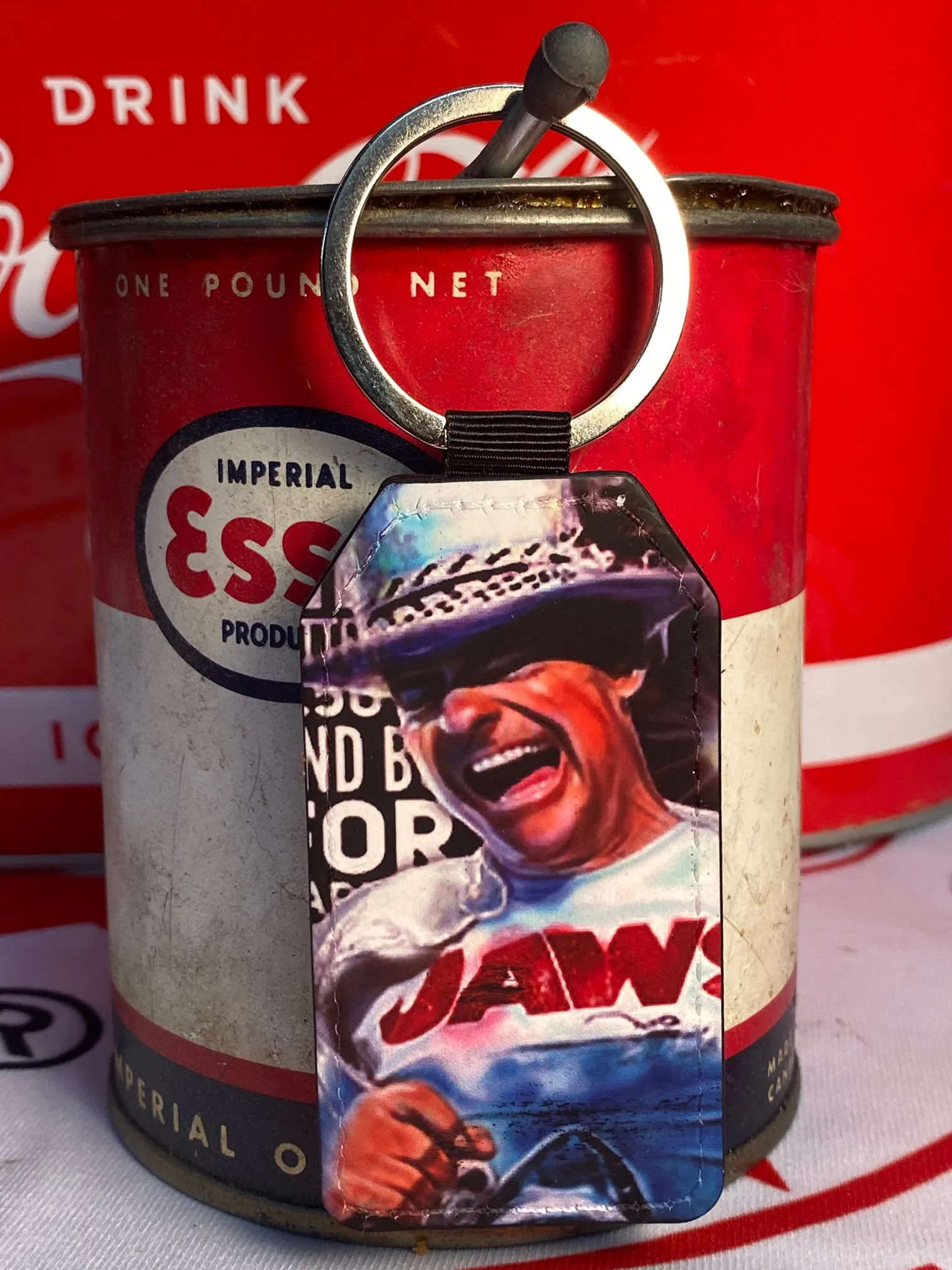 Gord Downie Leather Art Keychain by Chris Tutty