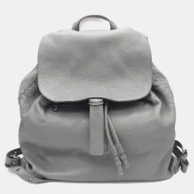 Grey Leather backpack