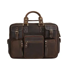 Handmade Vintage Large Genuine Leather Organizer Bag