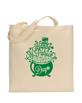 Hat and Boiler Happy St Patrick's Day - St Patrick's Tote Bag