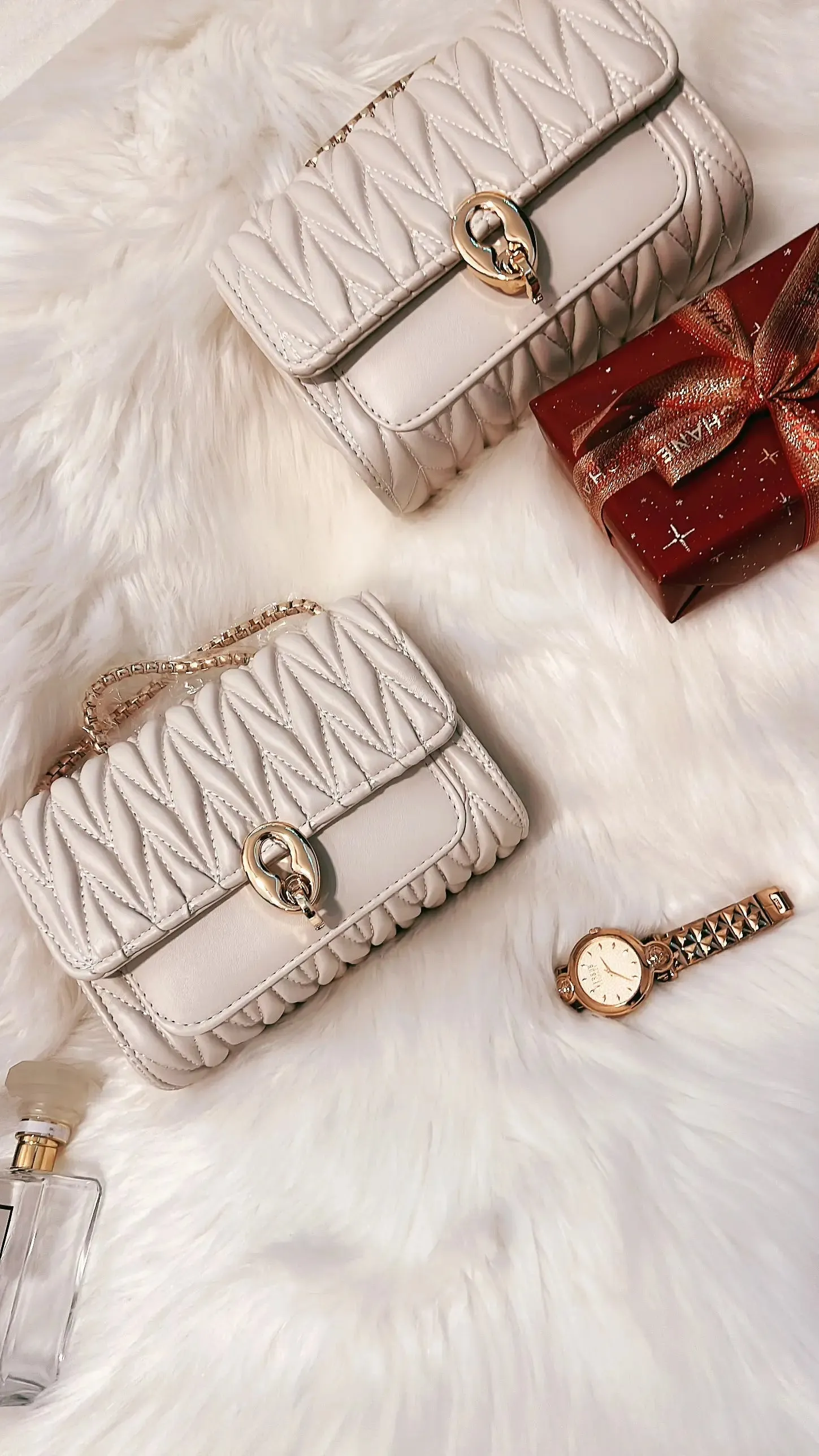 High quality Women's Bags PU Leather Messenger ladies Bag Fashion Trend  Metal chain single shoulder bag Handbag Satchel