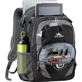 High Sierra Overtime Fly-By 17 inch Computer Backpack - Black