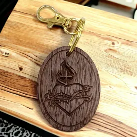 Holy Family Heart Keychain
