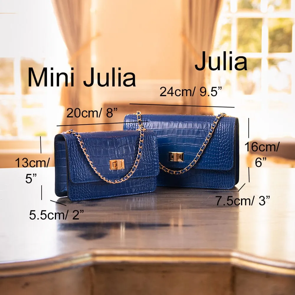 Julia Bag - Cobalt Patent