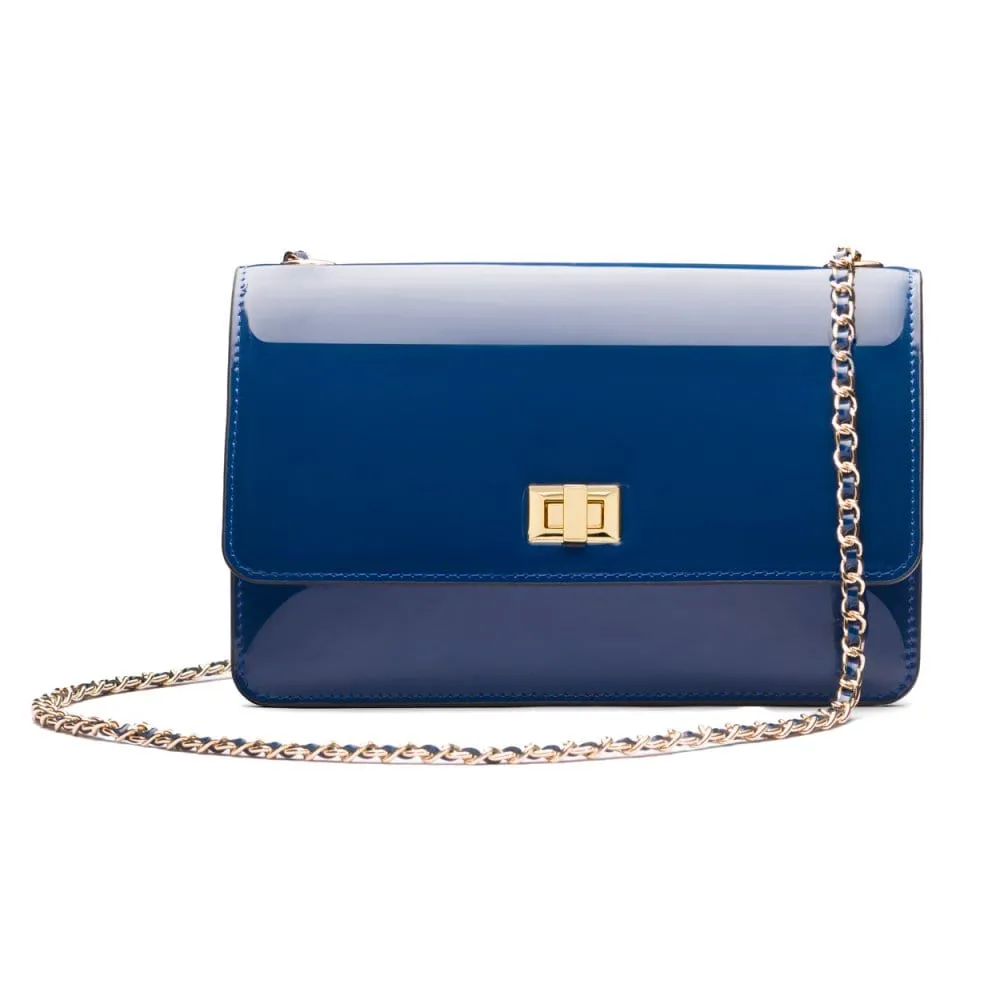 Julia Bag - Cobalt Patent
