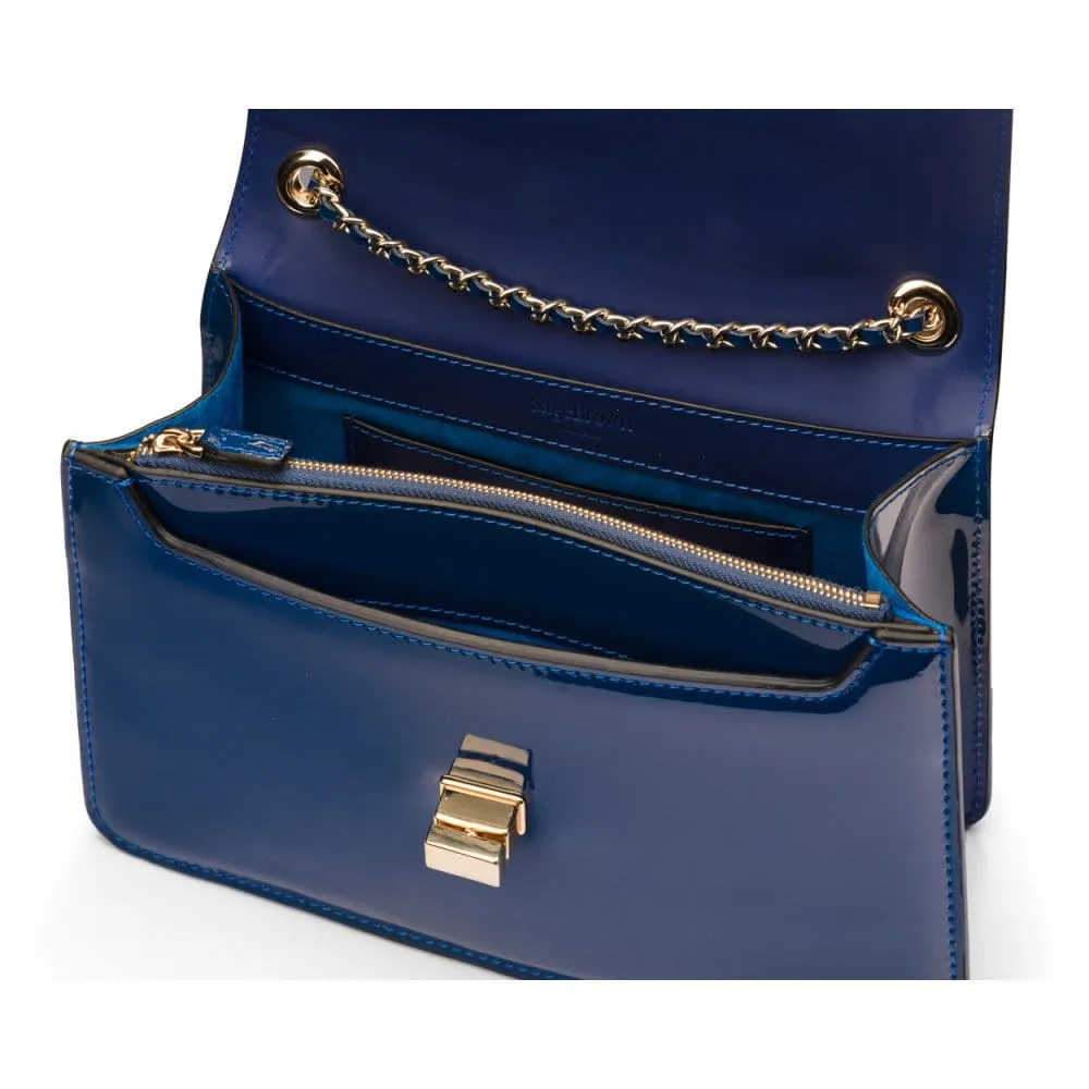 Julia Bag - Cobalt Patent