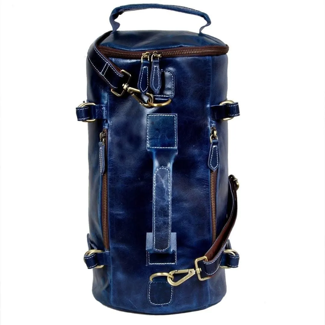 Leather Gym Bag Cum Backpack