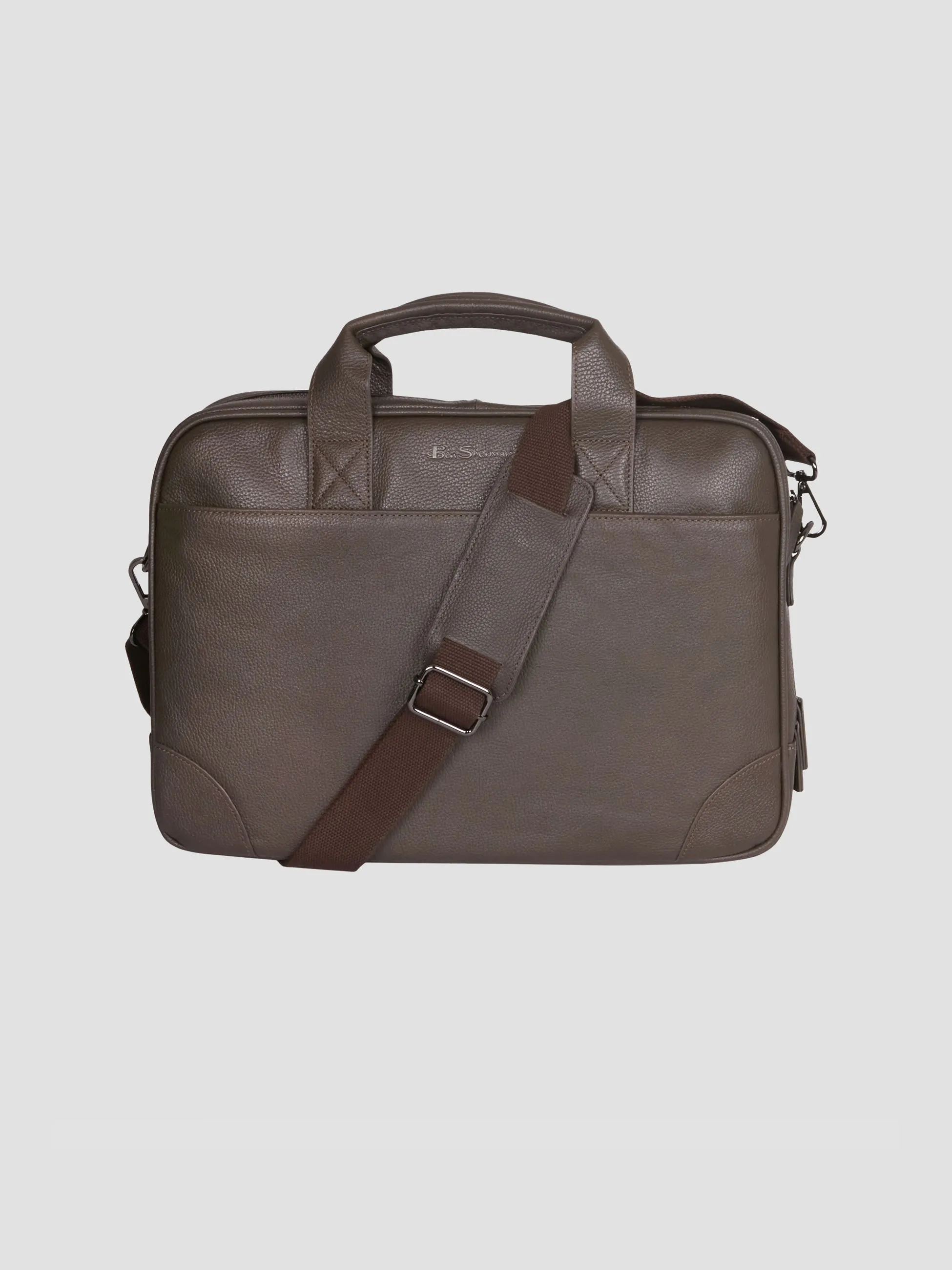 Leather Laptop Briefcase