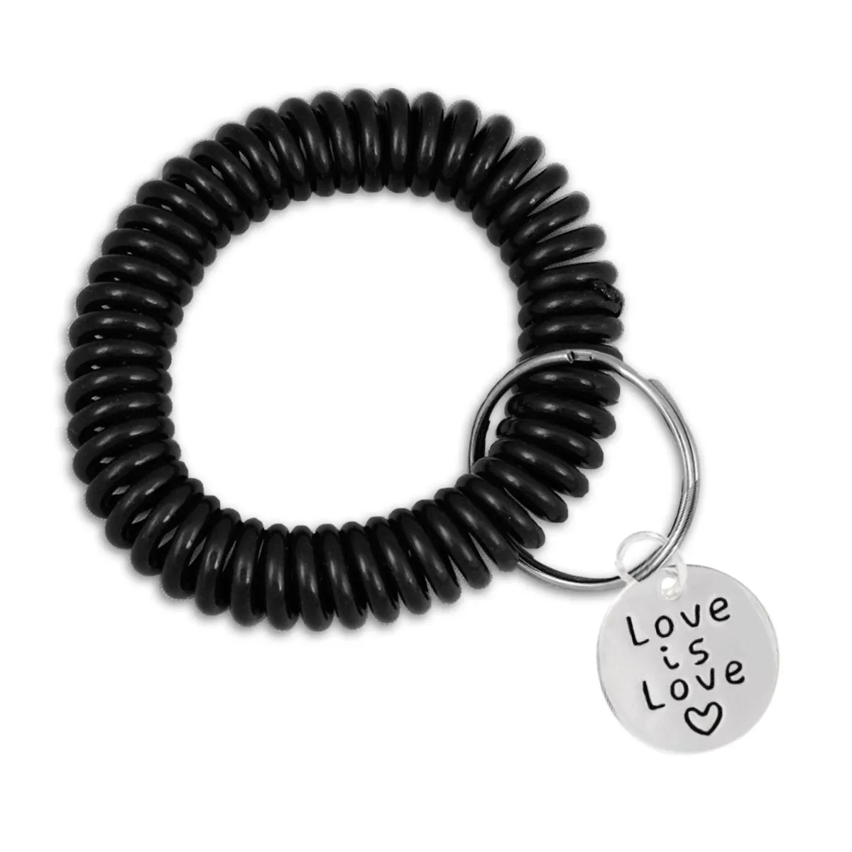 LGBTQ Gay Pride Elastic Keychain Bracelets (Pick Your Charm)