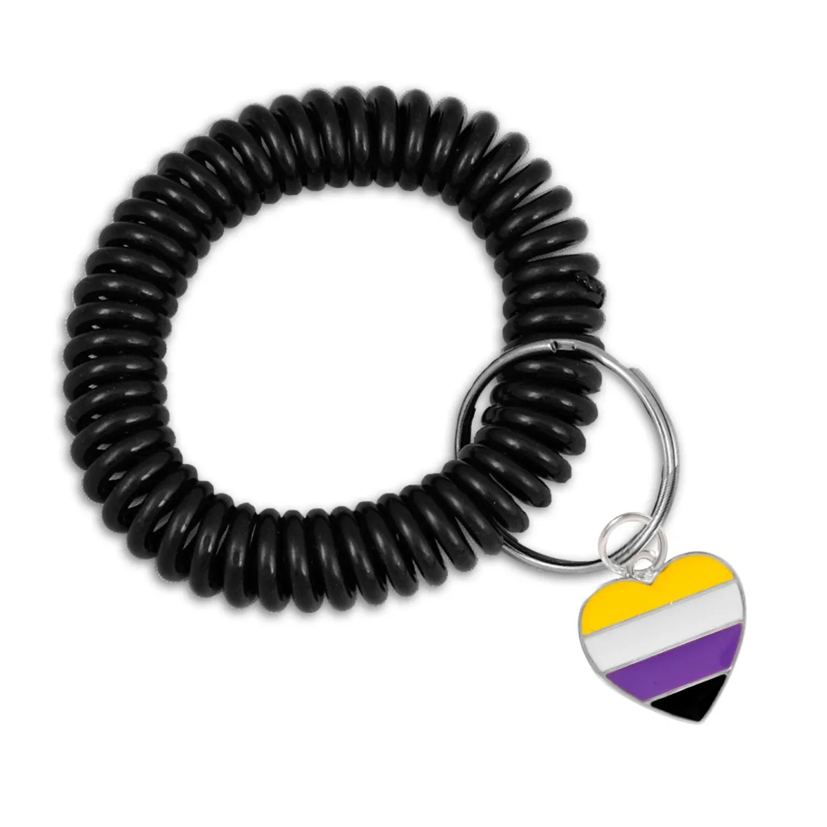 LGBTQ Gay Pride Elastic Keychain Bracelets (Pick Your Charm)