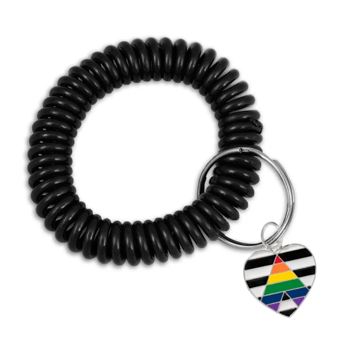 LGBTQ Gay Pride Elastic Keychain Bracelets (Pick Your Charm)