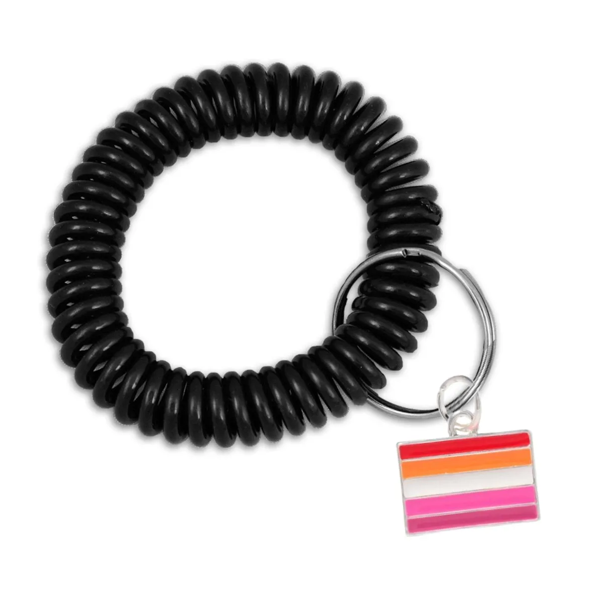 LGBTQ Gay Pride Elastic Keychain Bracelets (Pick Your Charm)