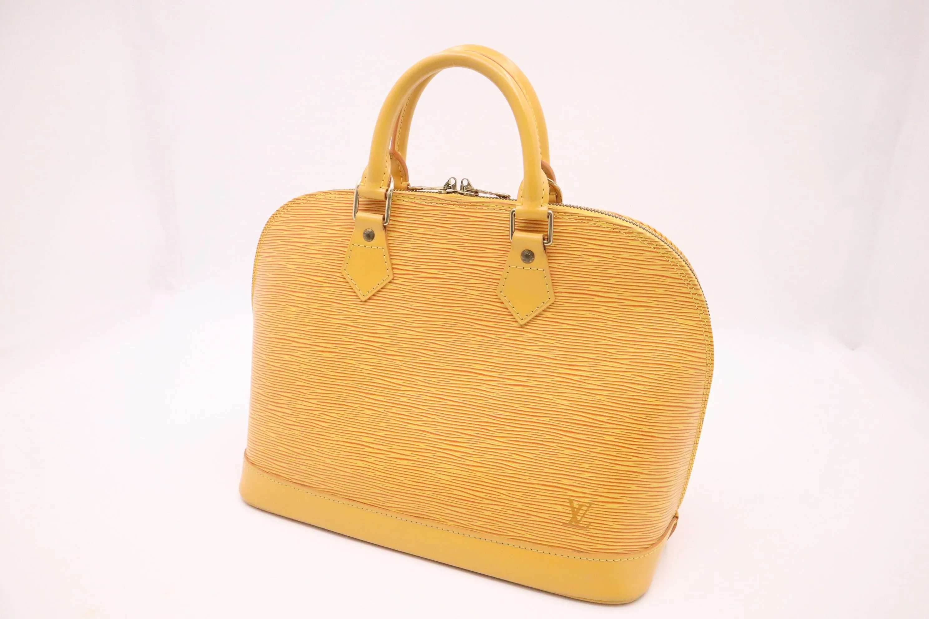 Louis Vuitton Alma in Yellow Epi Leather