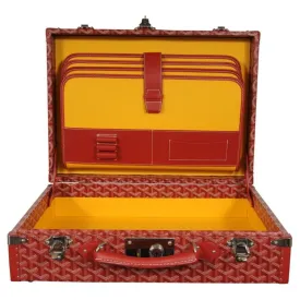 Manoir GM Red Briefcase Travel Computer Trunk Bag Luggage Carry On
