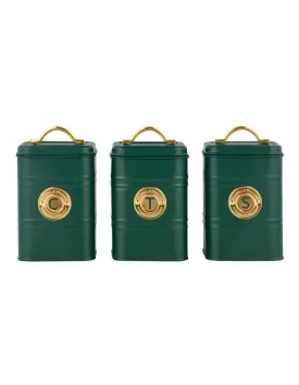 Maxwell & Williams Grantham Canisters Set of 3 - Green - Gift Box