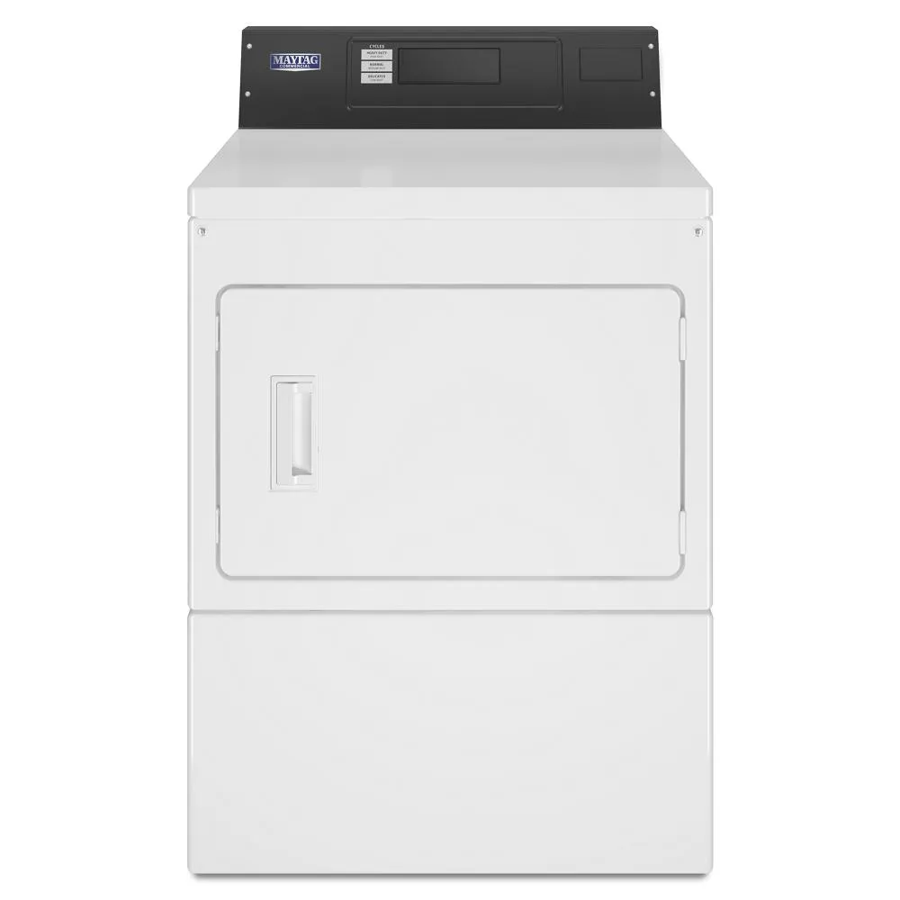 Maytag MDE20PRAYW Commercial Electric Dryer, Card Reader Ready or Non-Vend