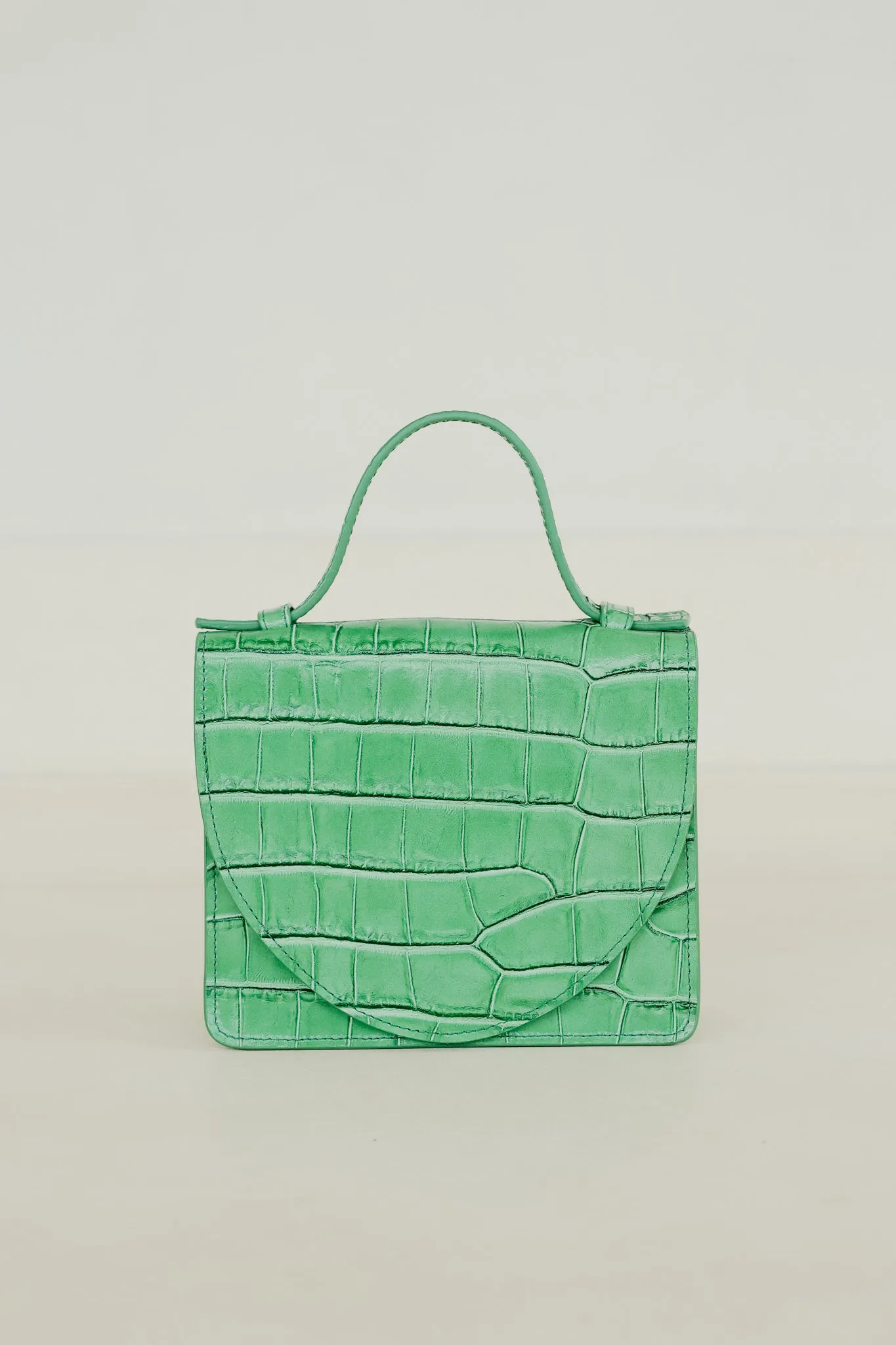 Micro Briefcase | Grass Croco
