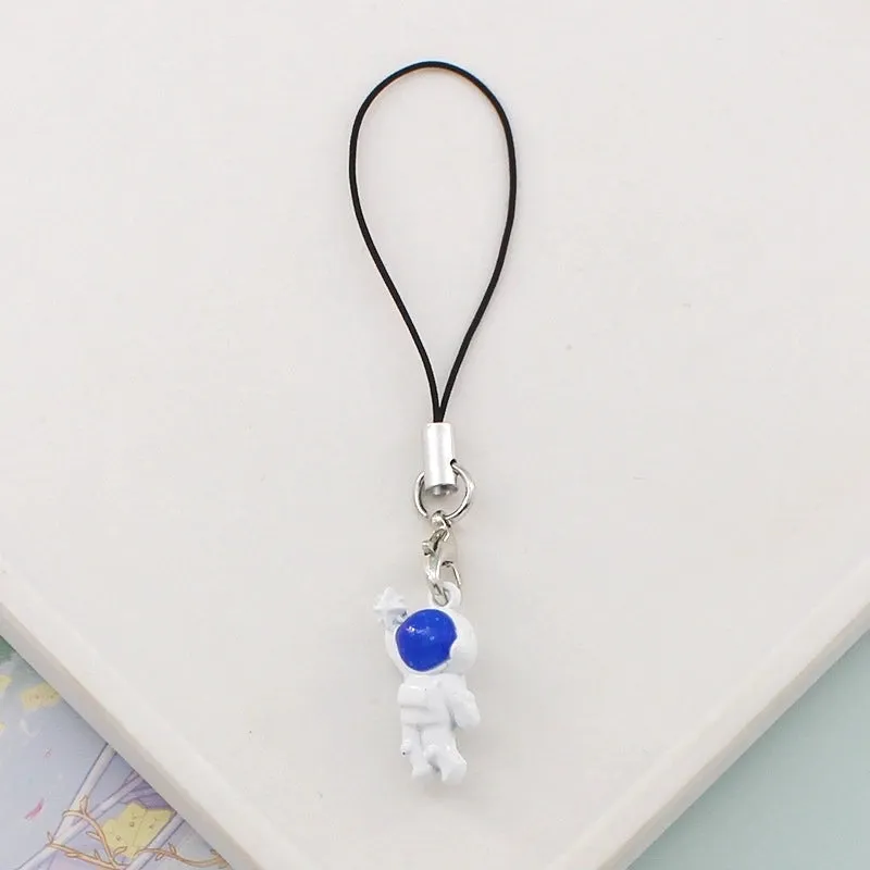 Modern Style Astronaut Alloy Plating Bag Pendant Keychain
