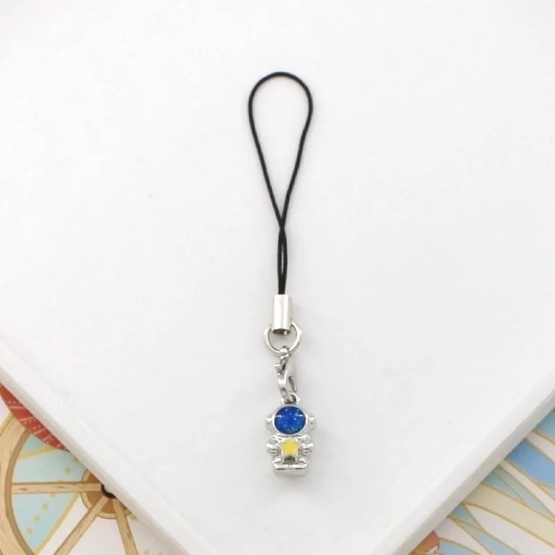 Modern Style Astronaut Alloy Plating Bag Pendant Keychain