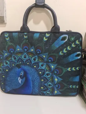 Peacock Printed laptop sleeve