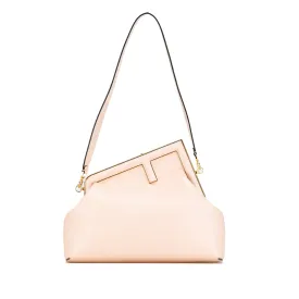 Pink Fendi Medium Leather Fendi First Shoulder Bag