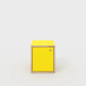 Plywood Storage with Doors - Formica Chrome Yellow - 400(w) x 400(d) x 450(h)