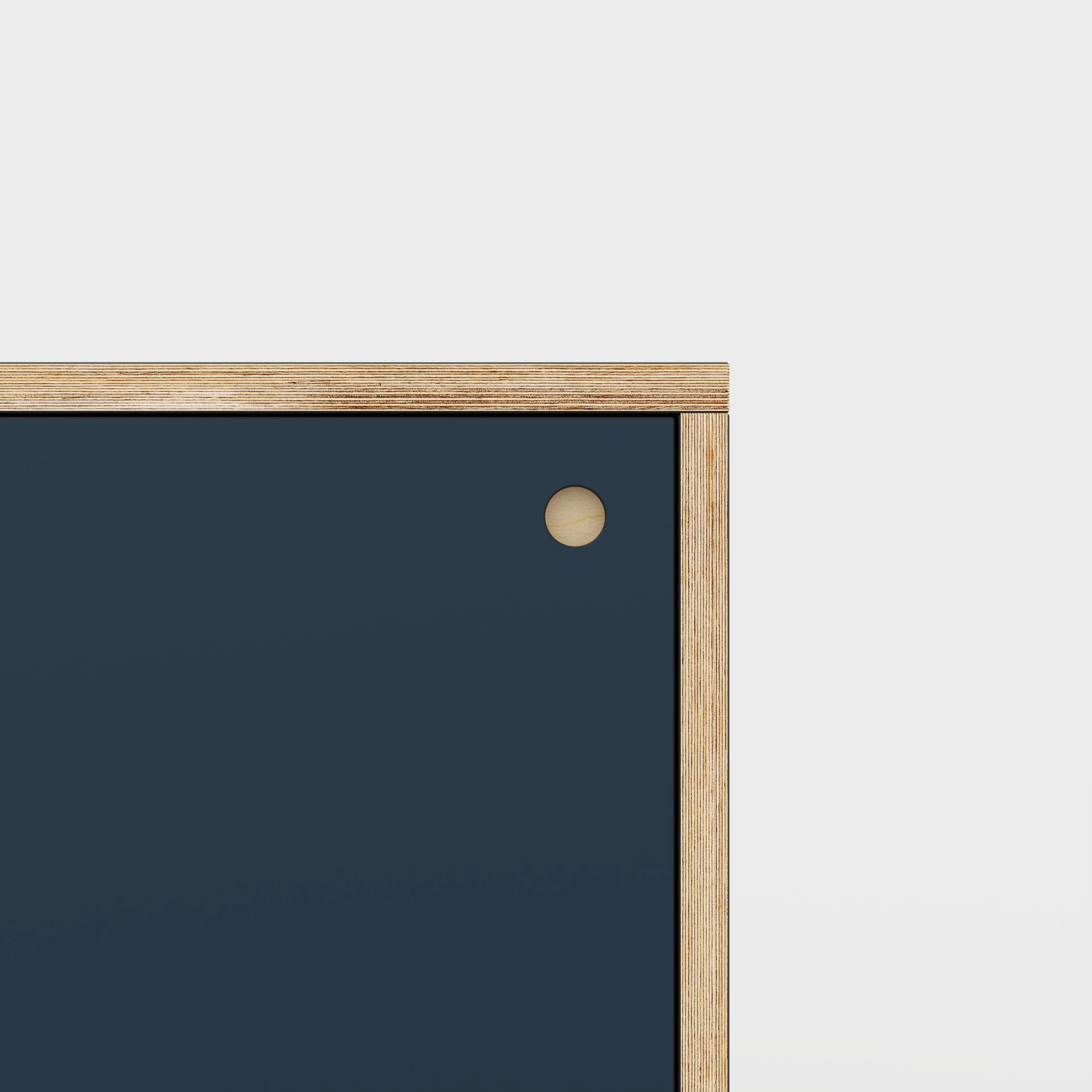 Plywood Storage with Doors - Formica Night Sea Blue - 400(w) x 400(d) x 450(h)