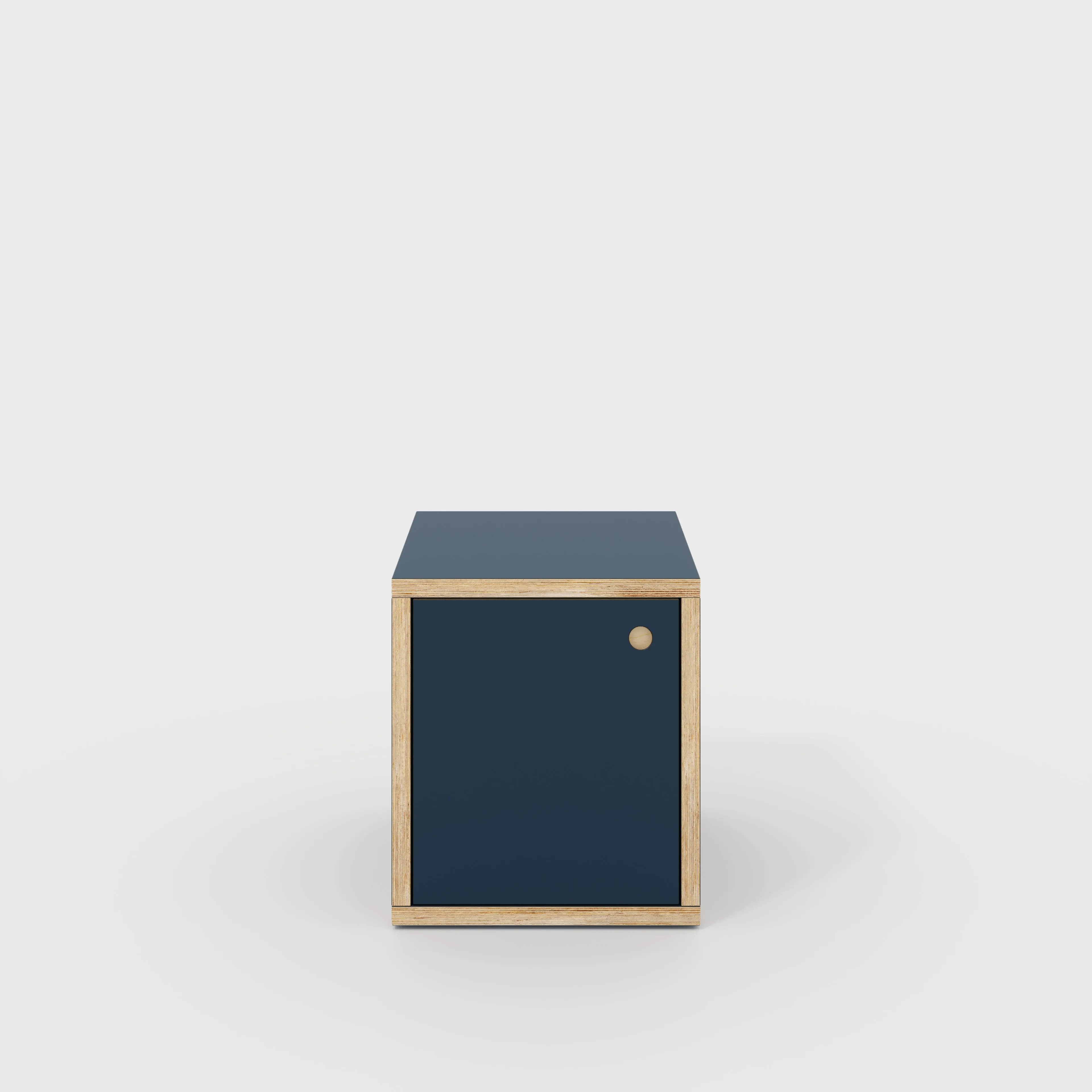 Plywood Storage with Doors - Formica Night Sea Blue - 400(w) x 400(d) x 450(h)