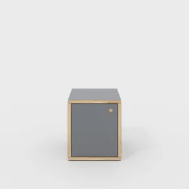 Plywood Storage with Doors - Formica Tornado Grey - 400(w) x 400(d) x 450(h)